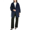 thumbnail image 1 of Cinzia Rocca womens  Wool & Alpaca-Blend Coat, 42, Blue, 1 of 5