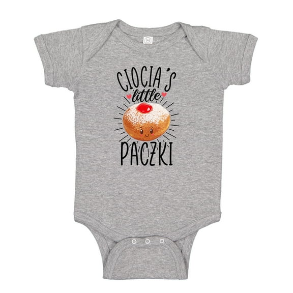 Ciocia's Little Paczki Baby Bodysuit One Piece 12 mo Athletic Heather