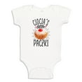 thumbnail image 1 of Ciocia's Little Paczki Baby Bodysuit One Piece 18 mo White, 1 of 3