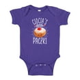 thumbnail image 1 of Ciocia's Little Paczki Baby Bodysuit One Piece 6 mo Purple, 1 of 3