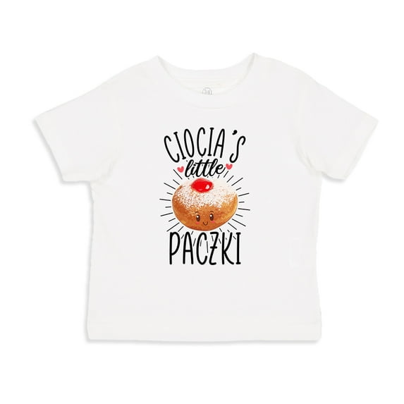 Ciocia's Little Paczki Toddler T-Shirt 3T White