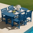 thumbnail image 1 of Ciokea 5-Piece Outdoor Dining Set with Table and 4 Chairs HDPE Patio Set Umbrella Hole Garden Backyard Poolside Navy, 1 of 7