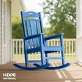 thumbnail image 1 of Ciokea Outdoor Rocking Chair All-Weather HDPE Oversize Porch Rocker Chairs for Patio Garden Backyard, Navy, 1 of 8