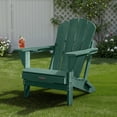 thumbnail image 1 of Ciokea Wood Adirondack Chair Folding Outdoor Patio Chairs Fire Pit with Cup Holder Pool Porch Garden Green, 1 of 9