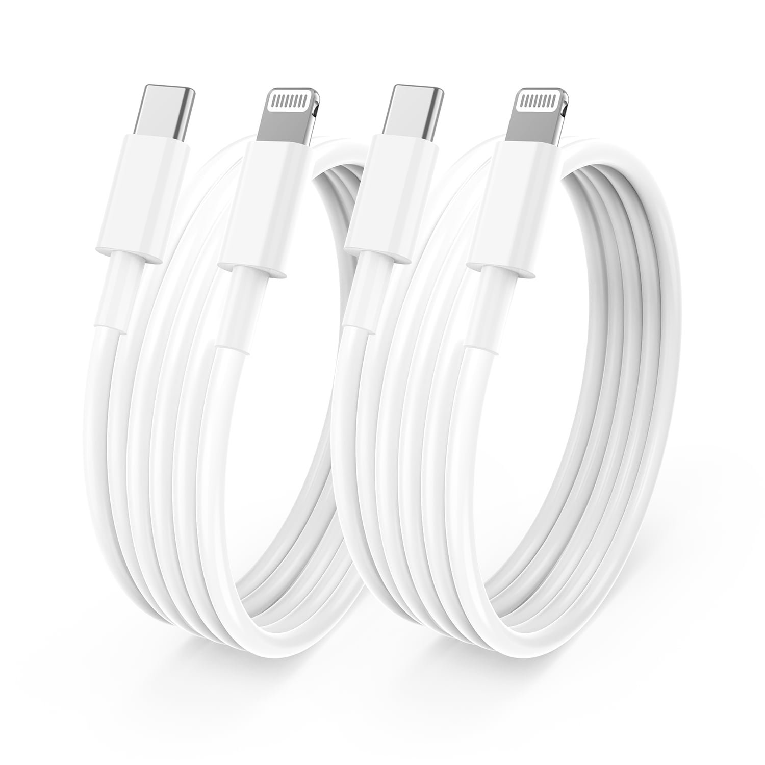 LAX Gadgets Apple MFi Certified Lightning to USB-C Cable Silver  (MFIUSBC10SL) 