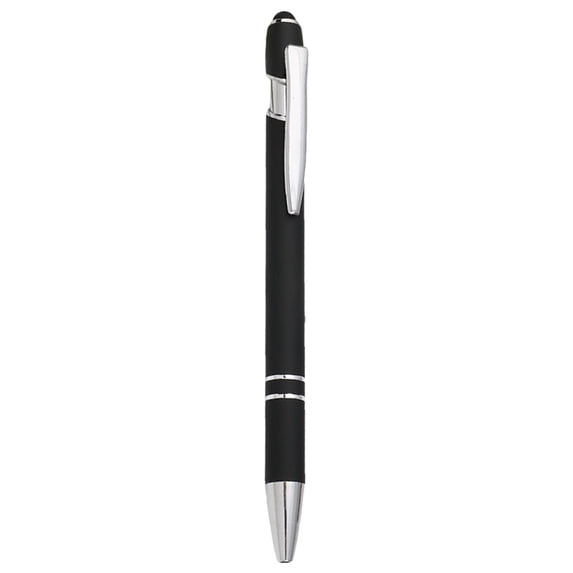 Ciozy Ballpoint Pen 2 in 1 Stylus Retractable Ballpoint Pen with Stylus tip, Metal Stylus Pen for Touch Screens, 1.0 mm Black Ink