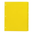 thumbnail image 1 of Ciozy 3-Hole Colorful Page Dividers, Letter Size 8-Tab PP Dividers, Plastic Index Divider Sheets for 3-Ring Binder, File Paper Classification for School (Yellow), 1 of 9