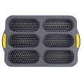 thumbnail image 1 of Ciozy 6-cavity Silicone Bread Loaf Pan, Nonstick Sourdough Loaf Pan & Heat Resistant Baguette Bread Pan, Bread Pans for Homemade Bread, Silicone Molds for Baking Hoagie Rolls, Hot Dog Bun, 1 of 4