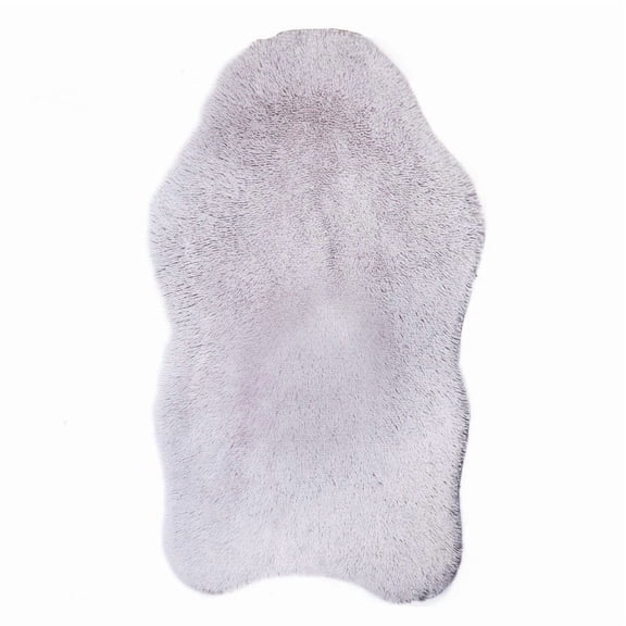 Ciozy Faux Sheepskin Fuzzy Fur Rugs, Soft Plush Irregular Shaped Throw Rug For Bedroom,Fluffy Sheepskin Rug,Room Decor,Versatile For Use As A Rug, Chair Cushion, Or Photography Prop,Gray(XL)