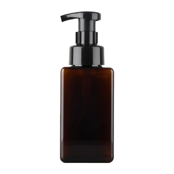 Ciozy Pump Bottle Dispenser, Refillable Flat Square Plastic Lotion Dispenser Leakproof Empty Lotion Pump Bottle for Essential Oil Soap Lotion Shampoo