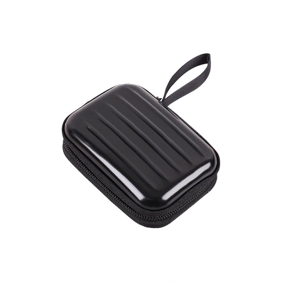 Small Zippered Pouch for Cosmetics, Travel Essentials & Jewelry (Waterproof Black) Clearance - Ciozy