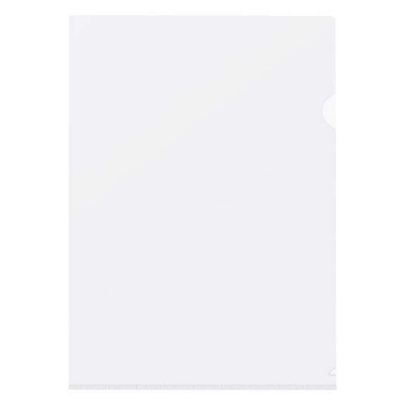Ciozy Transparent L Shaped Document Bag Thick Plastic File Folder Paper Protector Sleeve Two Page Folder For School Home Document Organizer Stationery Supply