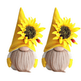 thumbnail image 1 of Cipaher 2 Pack Sunflower Gnomes Plush Ornaments Spring Fall Season Home Deco, 1 of 5