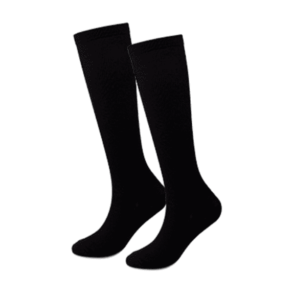 Cipaher 3-Pack Mid-Calf Compression Socks Knee High Socks Sport socks Stay-Ups Black