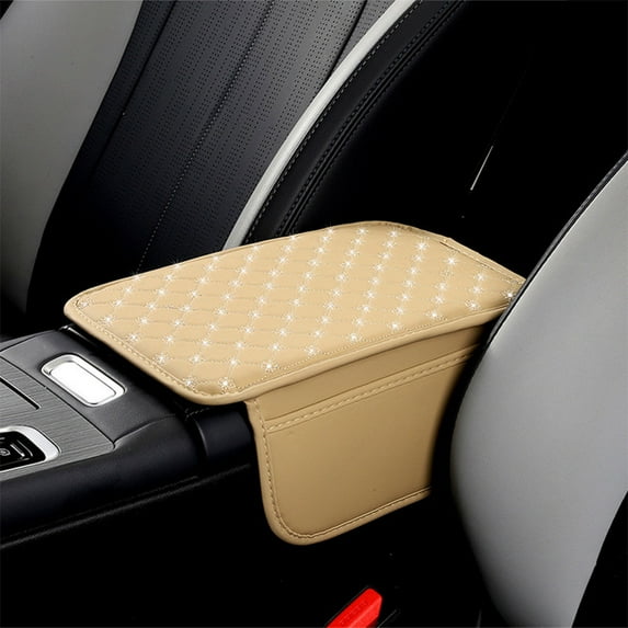 Cipaher Car Center Console Cover Microfiber Leather Car Armrest Cover