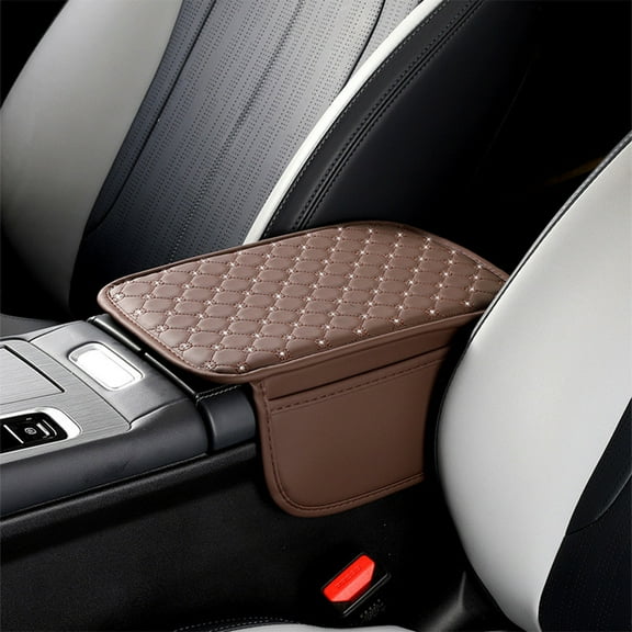 Cipaher Car Center Console Cover Microfiber Leather Car Armrest Cover