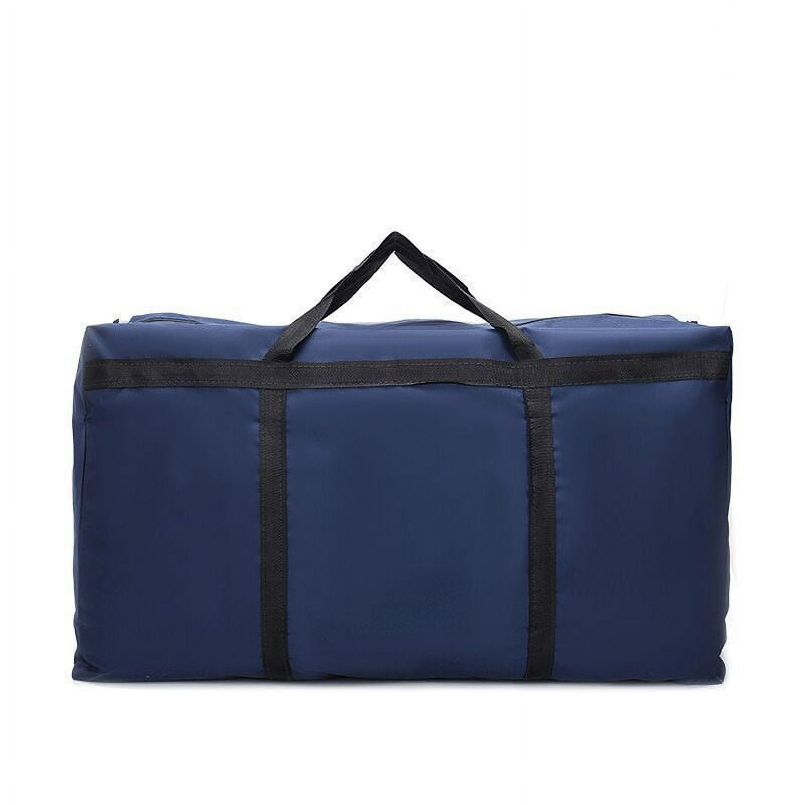 Cipaher Extra Large Storage Duffle Bag with Zippers and Handles Black Big Foldable Duffle Bag for Travel 120L Blue