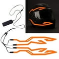 thumbnail image 1 of Cipaher Motorcycle Helmet Light High Visibility Safety Decoration Battery Powered (Orange), 1 of 5