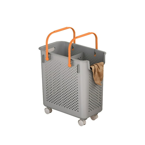 Cipaher Rolling Plastic Laundry Basket Cube Storage Bin Box Organizer with Wheels