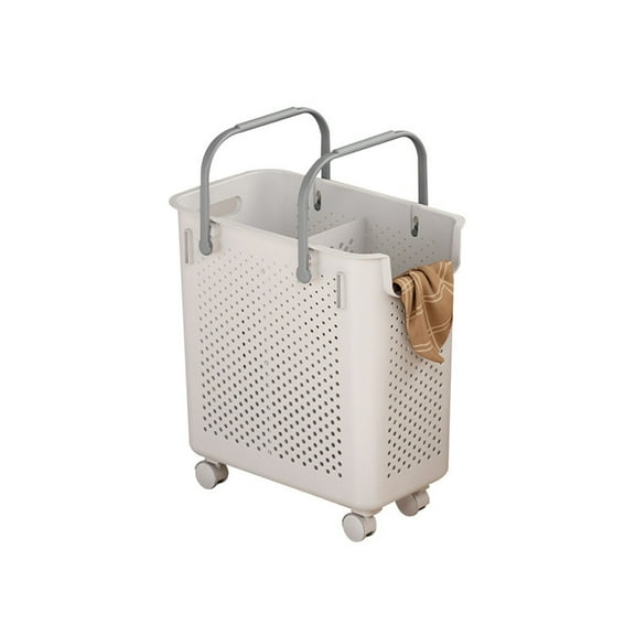 Cipaher Rolling Plastic Laundry Basket Cube Storage Bin Box Organizer with Wheels