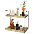 thumbnail image 1 of Cipaher Storage Shelf Organizer for Kitchen Bathroom Bedroom 2 Tiers Countertop Wood Storage Shelf, 1 of 5