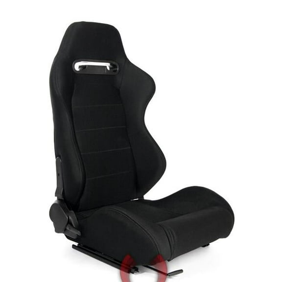 Cipher Auto CPA1013FBK-G Black with Outer Gray Stitching Universal Racing Seats