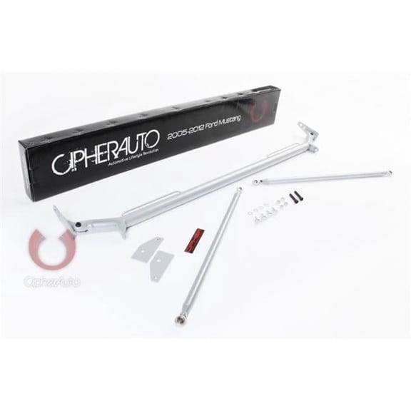 Cipher Auto CPA5015HB-SV Cipher Racing Harness Bar Silver Powder Coated - 1979-1994 Ford Mustang, Silver