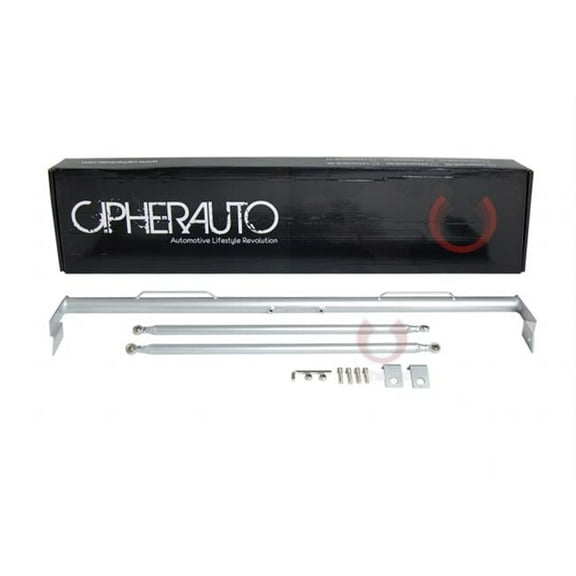Cipher Auto Cipher Racing Harness Bar Silver Powder Coated - 2001-2013 Mini, Silver