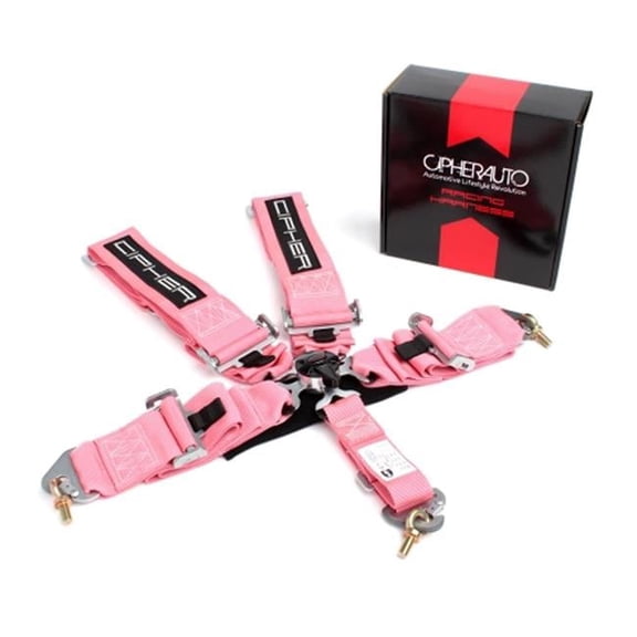 Cipher Auto CPA4005PK Cipher Racing Pink 5 Point Quick Release Racing Harness, Pink