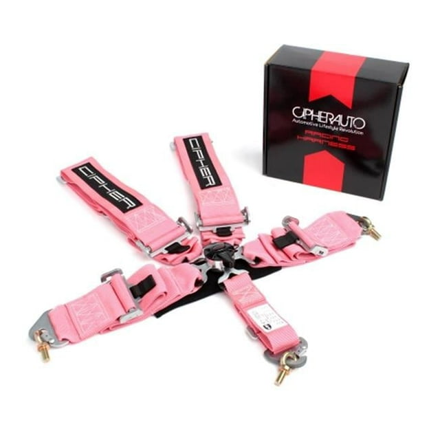 Cipher Auto CPA4005PK Cipher Racing Pink 5 Point Quick Release Racing Harness, Pink