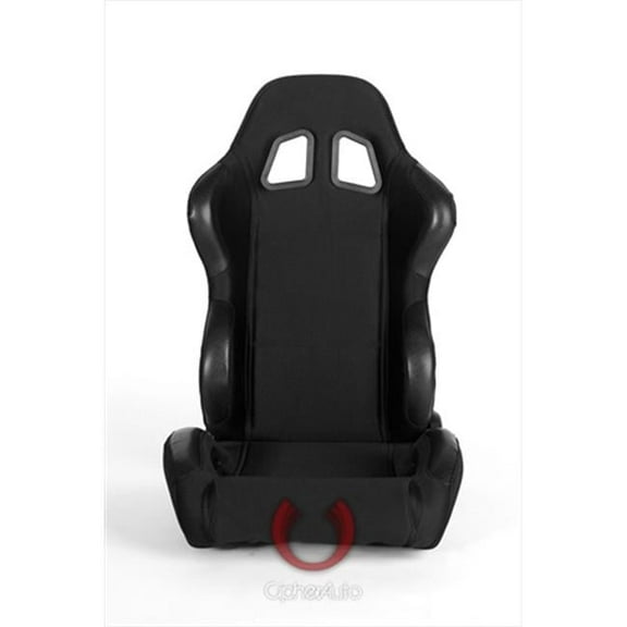 Cipher CPA1025 Black Cloth Universal Racing Seats, Sold as a Pair