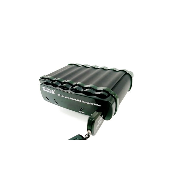 CipherShield Type-C 256-bit AES USB-Powered USB 3.1 Gen 2/eSATA SSD FIPS 140-2 Level 2 HIPAA Hardware Encrypted External 2.5" Portable Drive (2TB)