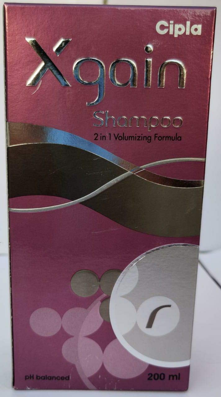Cipla Xgain Shampoo 2 in 1 Volumzing Formula pH balanced 200ml