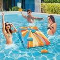 thumbnail image 1 of Cipton 35-inch Inflatable Pool Cornhole Set Toss Games for Kids and Adults, 1 of 10