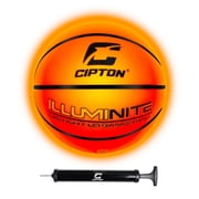 Cipton Basketball, LED Light Up Basketball, Junior Size 5 27.5" Indoor and Outdoor Basketball, Perfect for Outdoor Games, Basketball Pump Included, Premium Rubber Basketball