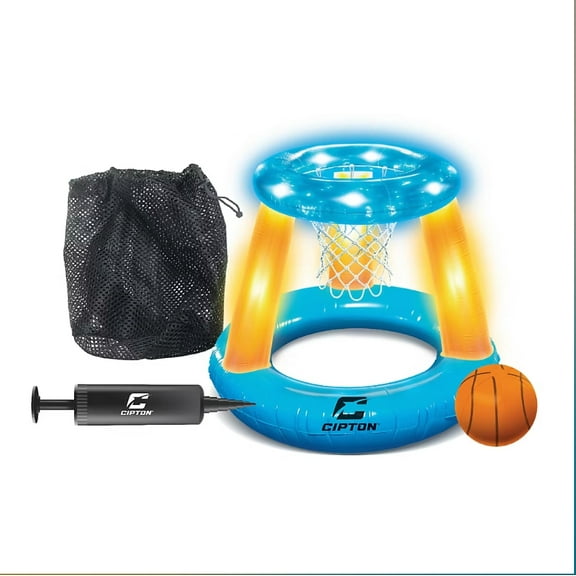 Cipton Floating LED Inflatable Basketball Hoop