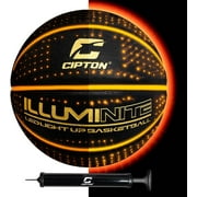 Cipton Light up Official Size Leather 29.5 inch Basketball Pump Included