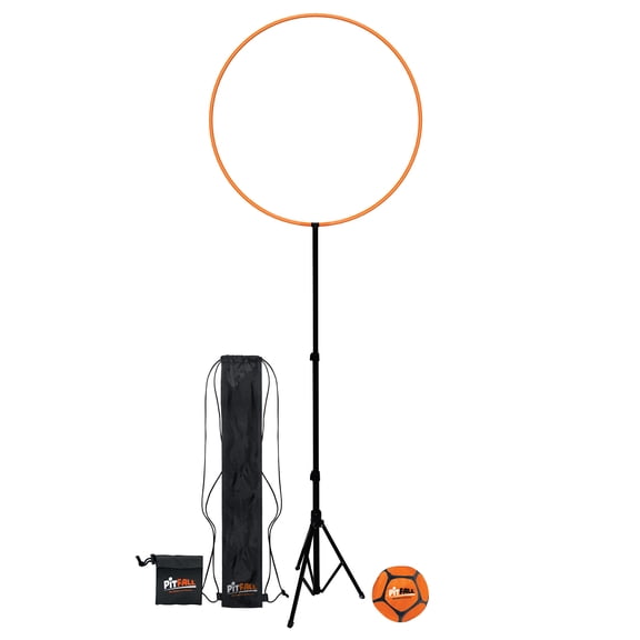 Cipton Pitfall Pro Set Play With Air Ring Game, Adjustable Height Tripod Stand & Ring, Lightweight Inflatable Ball, Indoor/Outdoor Party Game, Carry Bag Included