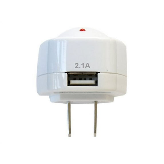 Cirago IPA2100 - Power adapter - 2.1 A (USB) - white - for iPhone/iPod