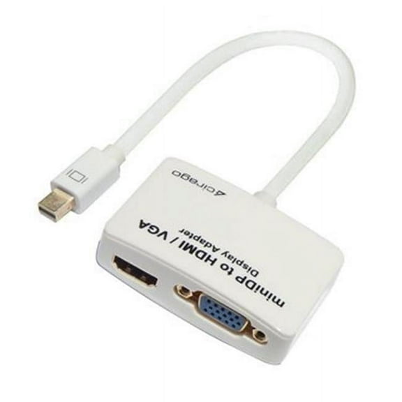 Cirago  Mini Display Port to HDMI, VGA Display Adapter