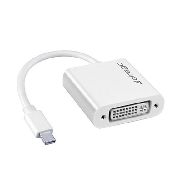 Cirago Mini DisplayPort to DVI Single Link Female Adapter Converter Portable Cable for DVI-D Monitor, Projector or TV, Plug and Play