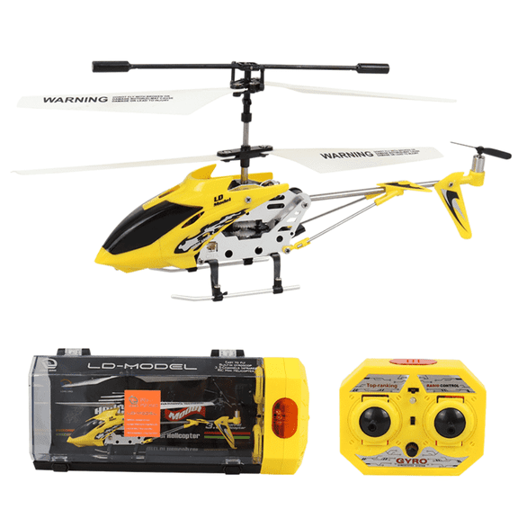 Cirayno RC Helicopter for Adults, 2.4GHz Remote Control Helicopter with Lights & One Key Take-Off/Landing, 3.5CH Fun Flying Toys Gifts for Christmas, Yellow