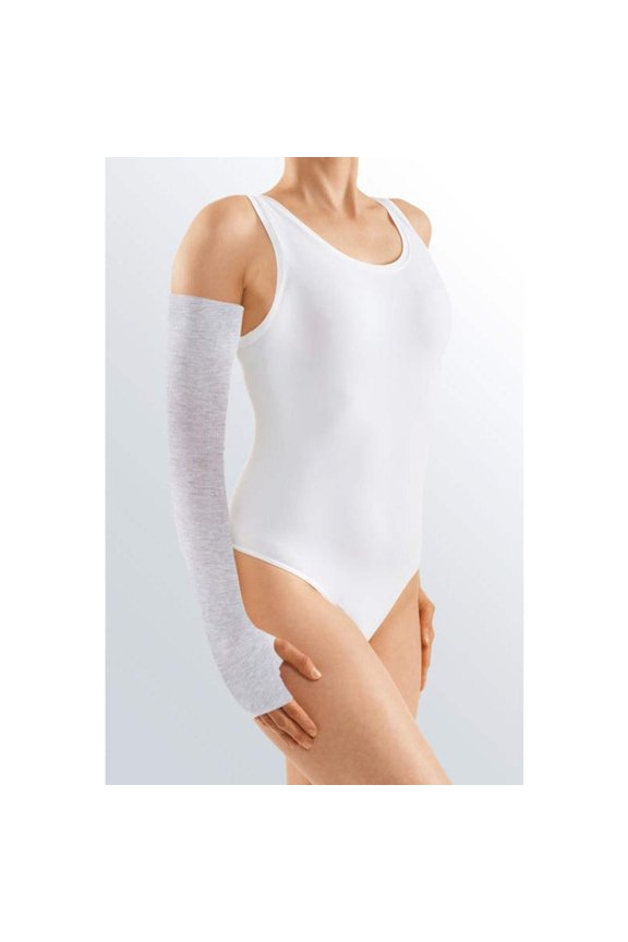 Undersleeve Arm Liner w/Thumb Hole for Added Comfort for Sensitive Skin, Standard, Silver (Odor Control)