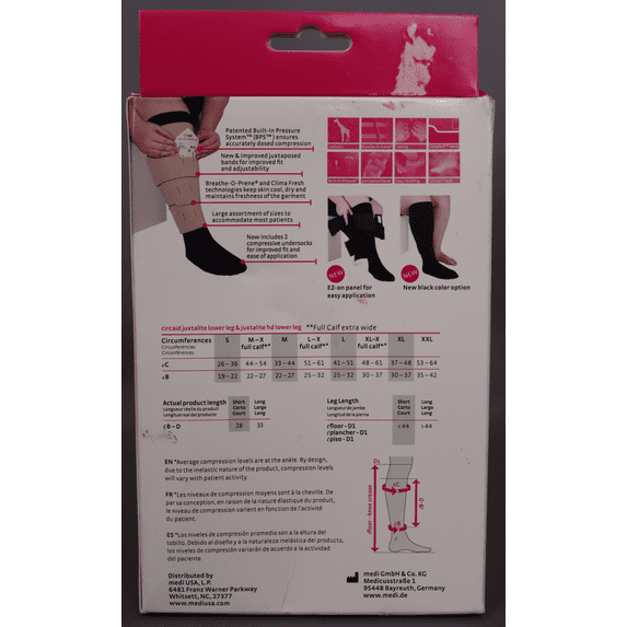 CircAid Juxtalite Lower Leg System Designed for Compression and Easy Use - Large (Full Calf)/ Long