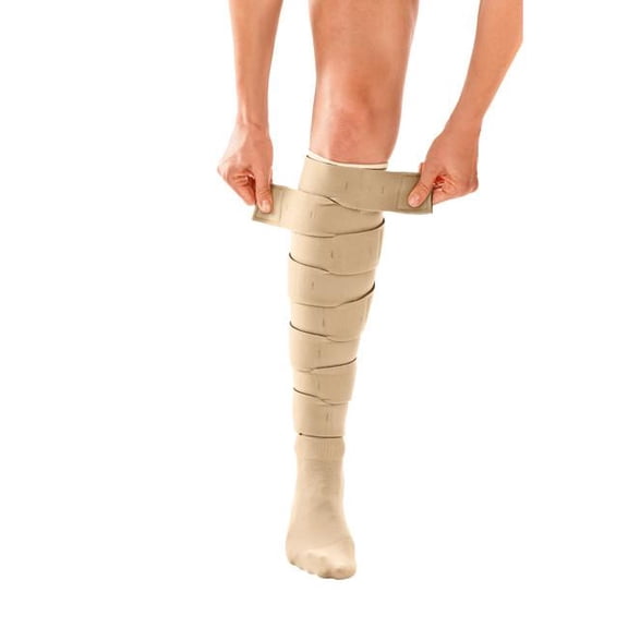 Circaid Juxtafit Essentials Lower Leg Short Beige Medium Full Calf