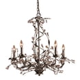 thumbnail image 1 of Circeo 5-Light Chandelier in Deep Rust with Crystal, 1 of 5