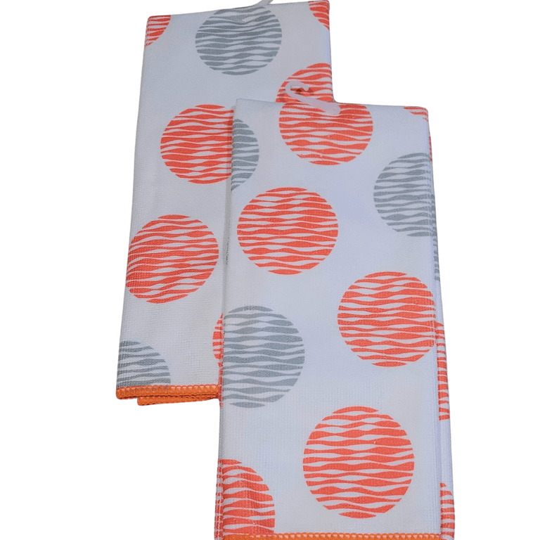 Circle Abstract Geometry Kitchen Towel Set, Multicolor, 16W x 24L, 2  Piece 