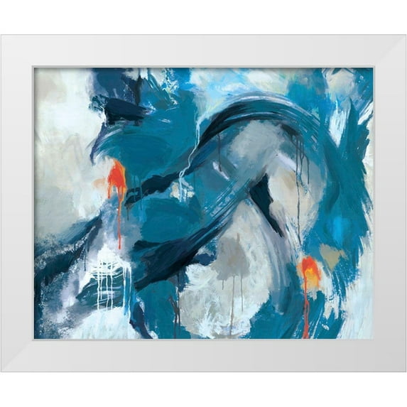 Circle Art Group 14x12 White Modern Wood Framed Museum Art Print Titled - Infinity