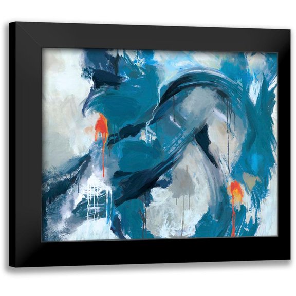 Circle Art Group 24x20 Black Modern Framed Museum Art Print Titled - Infinity