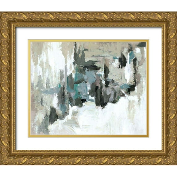 Circle Art Group 24x20 Gold Ornate Wood Framed with Double Matting Museum Art Print Titled - Calm Before The Storm